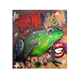 Painting on Canvas Frog, 100x80 cm | Gilde