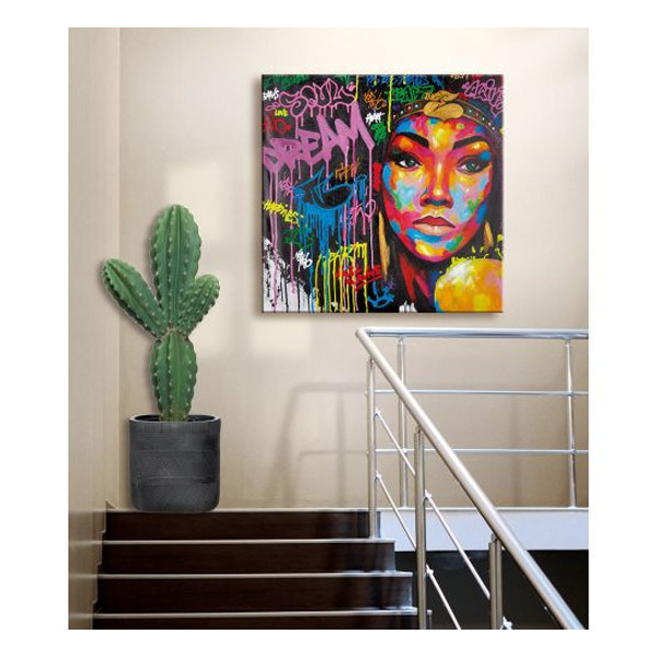 Πίνακας Ζωγραφικής σε Καμβά Dreamgirl, 80x80 cm | Gilde| Image 2