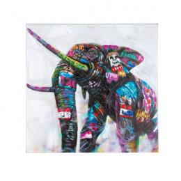 Painting on Canvas Elephant, 60x60 cm | Gilde
