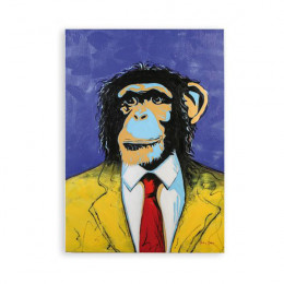 Painting on Canvas Monkey, 100x70 cm | Gilde