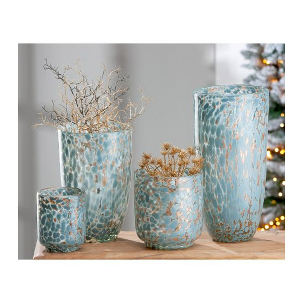 Murina Glass Vase, Blue | Gilde| Image 2