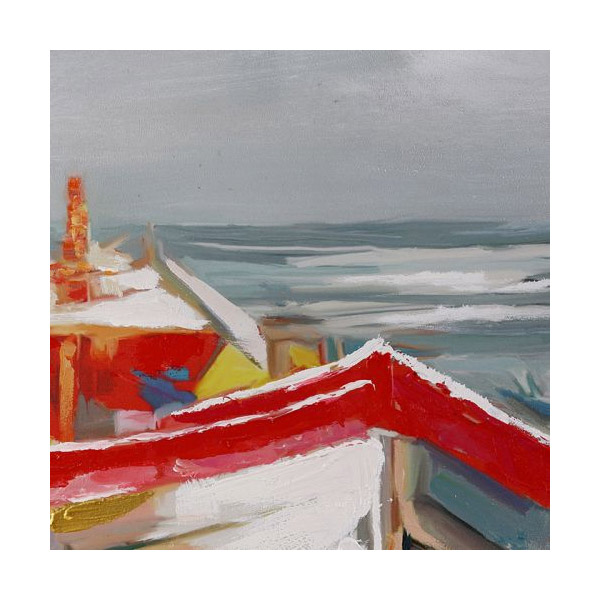 Painting on Canvas Holiday Beach, 120x90 cm | Gilde| Image 2