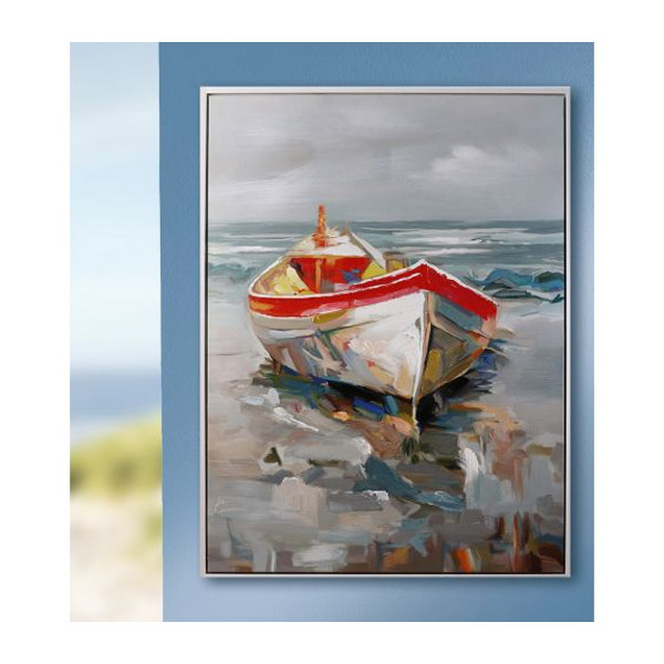 Painting on Canvas Holiday Beach, 120x90 cm | Gilde| Image 4