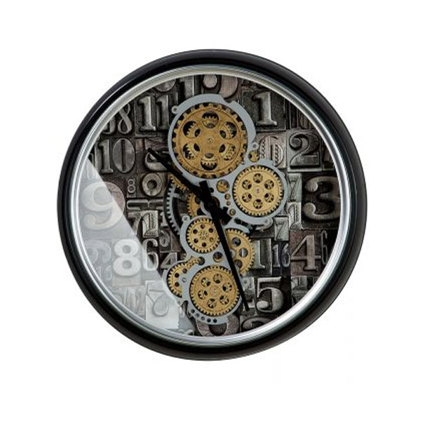 Numbers Wall Clock Metal 51 cm