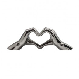Decorative Heart Shaped Hands, Siver | Gilde