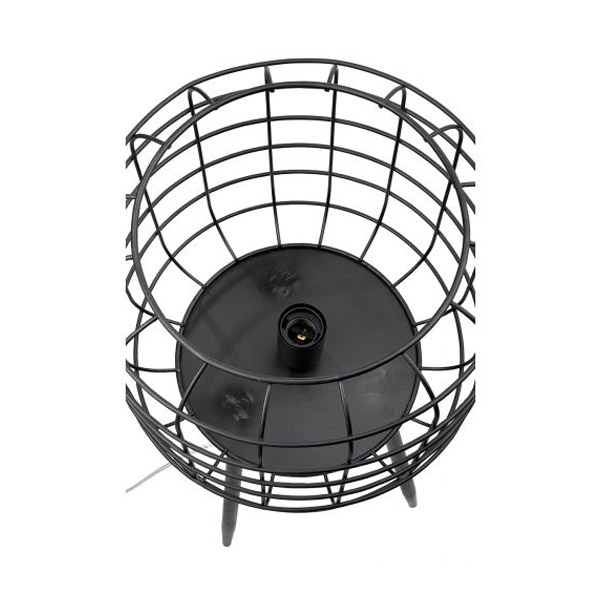 Basket Floor Lamp 70x31.5cm, Black | Gilde| Image 3
