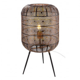 Menara Floor Lamp 62x30cm, Black/Gold | Gilde