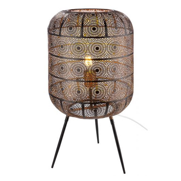 Menara Floor Lamp 62x30cm, Black/Gold