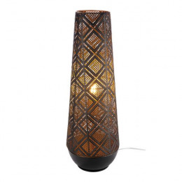 Almazar Floor Lamp 57x20cm, Black/Gold | Gilde