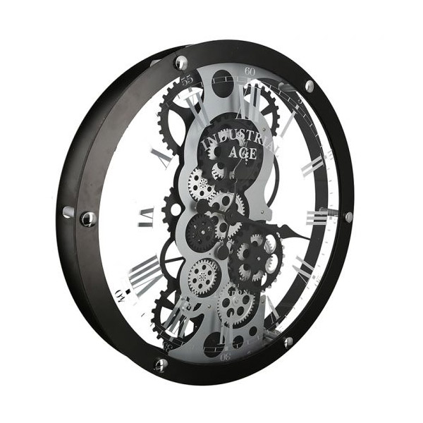 Βιομηχανικό Μεταλλικό Ρολόι Τοίχου 52 cm | Gilde| Image 3