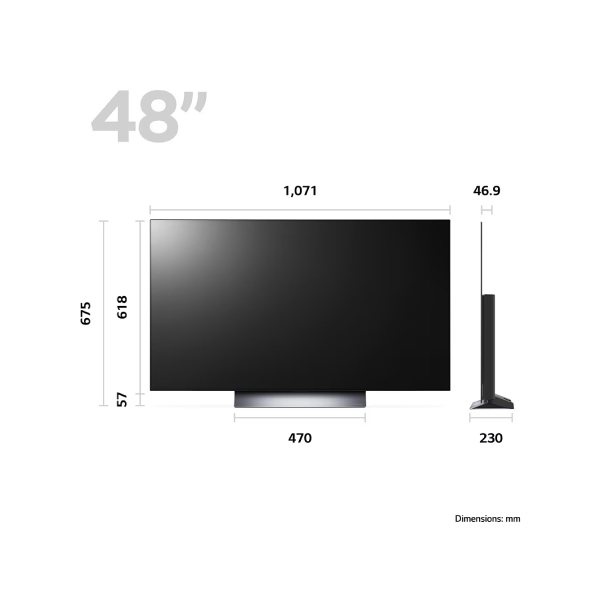 LG OLED48C36LA Evo C3 OLED 4K UHD Smart TV, 48" | Lg| Image 5