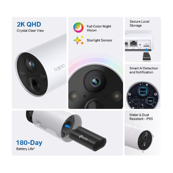 TP-LINK TAPO C420 2K Smart Wi-Fi Outdoor Camera with battery | Tp-link| Image 3