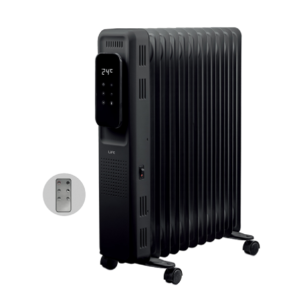 LIFE 221-0375 Ambience SmartHeat Electric Oil Filled Radiator, Black | Life| Image 2