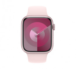 APPLE Smartwatch Series 9 GPS 45 mm, Pink Aluminium with Light Pink Sport Band Strap S/M | Apple