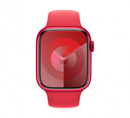 APPLE Smartwatch Series 9 GPS 45 mm, Red Aluminium με Red Sport Band Λουράκι S/M | Apple