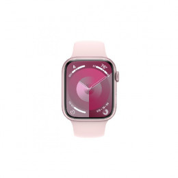 APPLE Smartwatch Series 9 GPS 41 mm, Pink Aluminium με Light Pink Sport Band Λουράκι  M/L | Apple