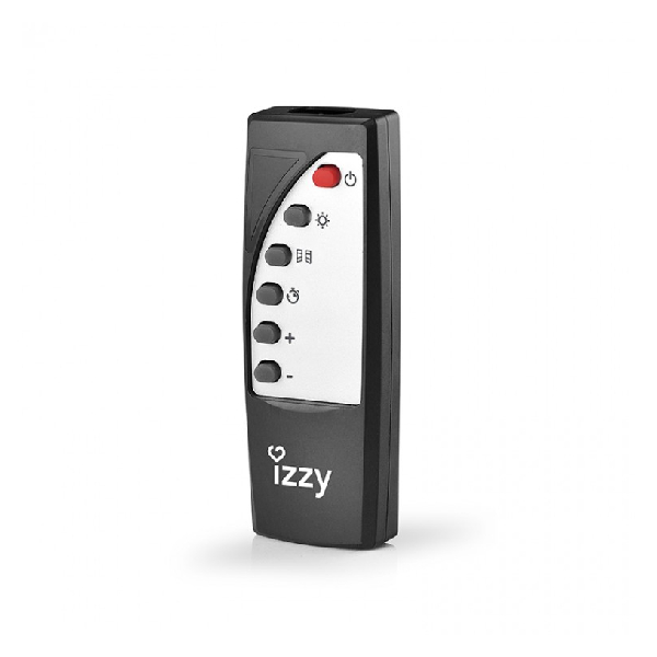 IZZY 223797 Glass Convector, Black  | Izzy| Image 2