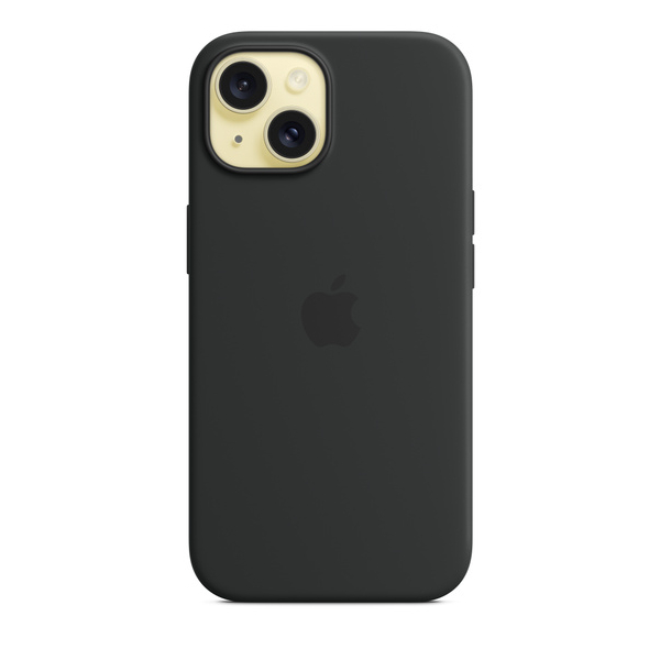 APPLE MT0J3ZM/A Silicone Case for iPhone 15 with MagSafe, Black | Apple| Image 4
