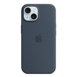 APPLE MT0N3ZM/A Θήκη Σιλικόνης για iPhone 15 με MagSafe, Storm Μπλε | Apple