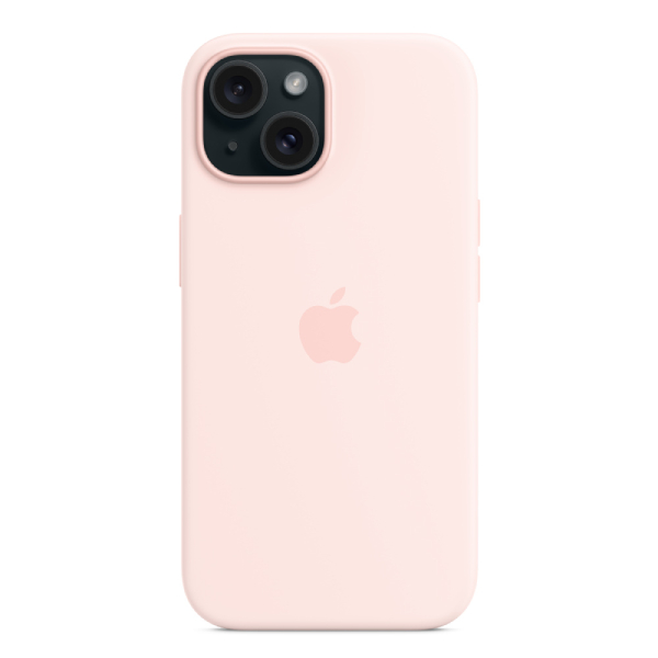 APPLE MT0U3ZM/A Silicone Case for iPhone 15 with MagSafe, Pink | Apple| Image 4