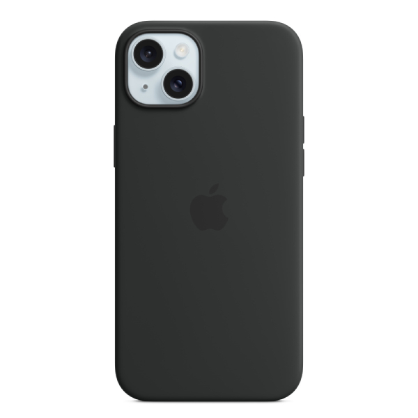 APPLE MT103ZM/A Silicone Case for iPhone 15 Plus with MagSafe, Black