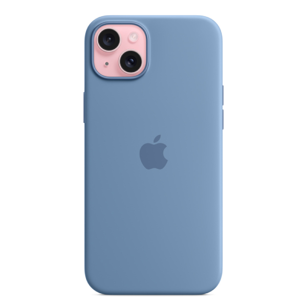 APPLE MT193ZM/A Silicone Case for iPhone 15 Plus with MagSafe, Winter Blue | Apple| Image 2