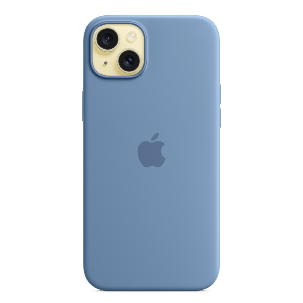 APPLE MT193ZM/A Silicone Case for iPhone 15 Plus with MagSafe, Winter Blue | Apple| Image 3