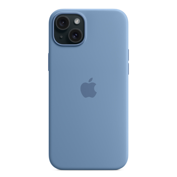APPLE MT193ZM/A Silicone Case for iPhone 15 Plus with MagSafe, Winter Blue | Apple| Image 5