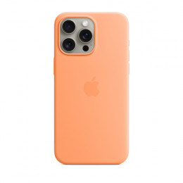 APPLE MT1W3ZM/A Silicone Case for iPhone 15 Pro Max with MagSafe, Orange | Apple