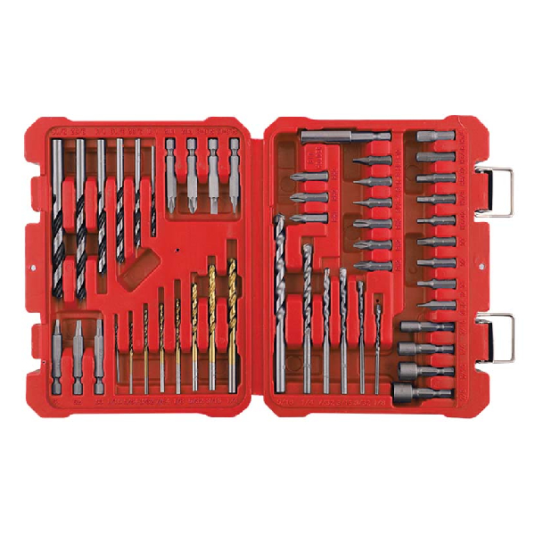 BORMANN BHT1380 Set of Drills, Bits and Nuts 50 Pieces