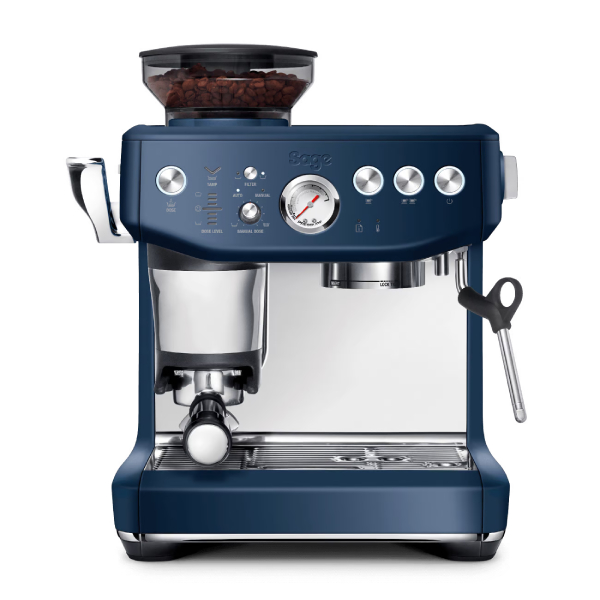 SAGE SES876DBL4GUK1 the Barista Express™ Impress Espresso Coffee Machine, Blue