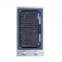 MIELE CS1312BG Grill Κεραμική Domino Eστία με Hλεκτρικά Θερμαινόμενη Γκριλιέρα Μπάρμπεκιου | Miele