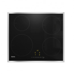 MIELE KM7201 FR Induction Hob with with 4 Round Cooking Zones, Stainless Steel | Miele