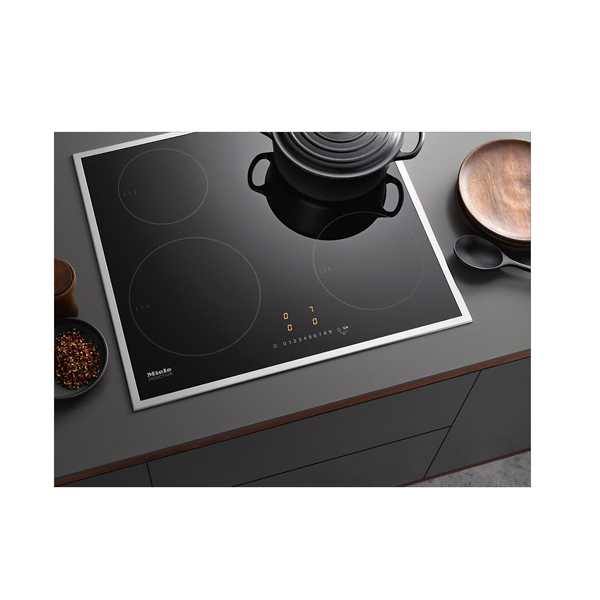 MIELE KM7201 FR Induction Hob with with 4 Round Cooking Zones, Stainless Steel | Miele| Image 3