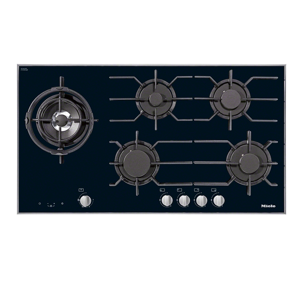MIELE KM 3054 -1 Gas Ηob with Εlectronic Functions, Black Glass