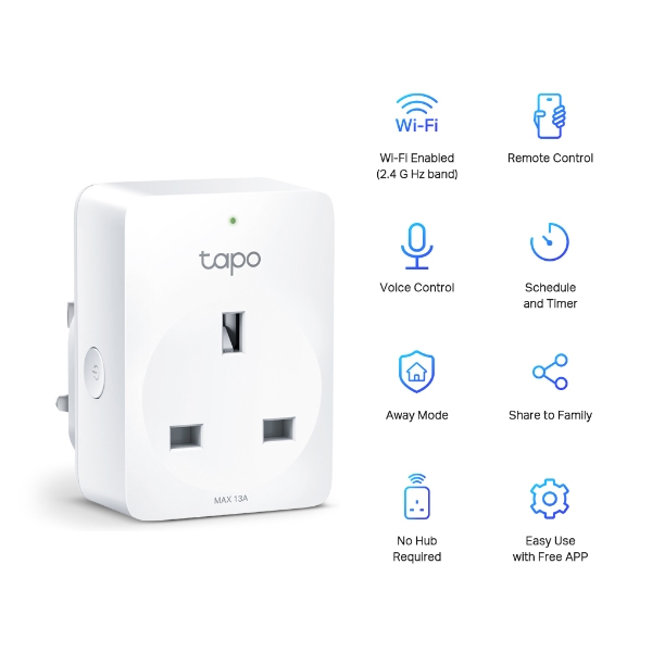 TP-LINK Tapo P100 Mini Wi-Fi Smart Plug UK | Tp-link| Image 2