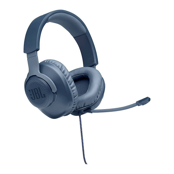 JBL Quantum 100 Over-Ear Headphones, Blue