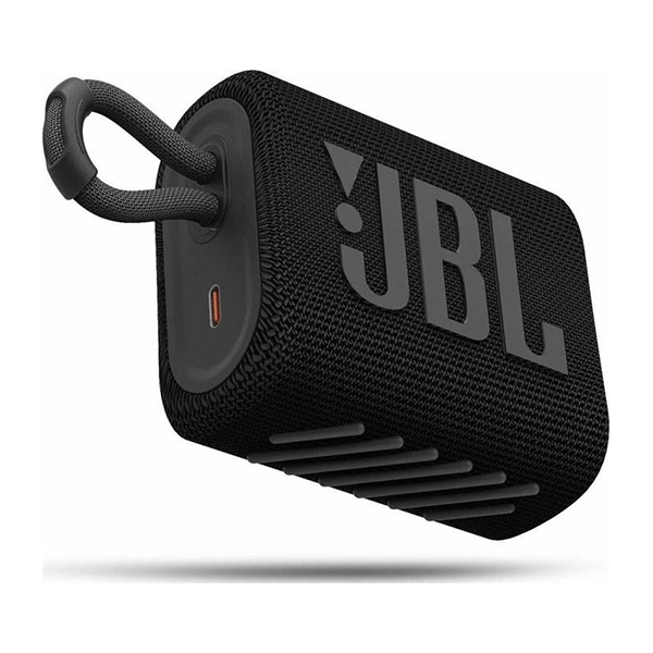 JBL Go 3 Portable Bluetooth Waterproof Speaker, Black