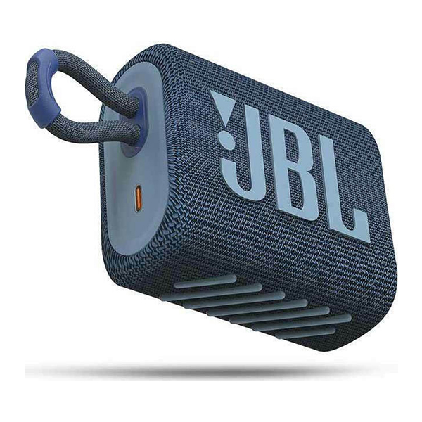 JBL Go 3 Portable Bluetooth Waterproof Speaker, Blue