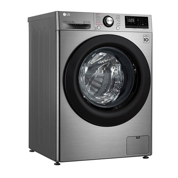 LG F4WV308S6TE Washing Machine 8 Kg, Silver | Lg| Image 2