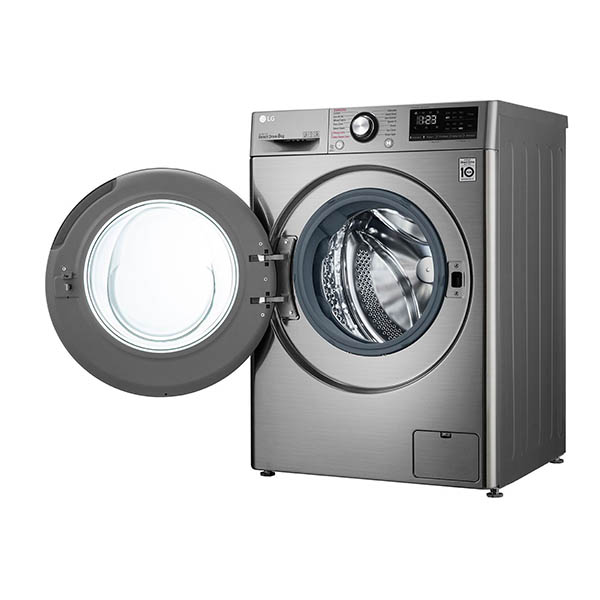 LG F4WV308S6TE Washing Machine 8 Kg, Silver | Lg| Image 3