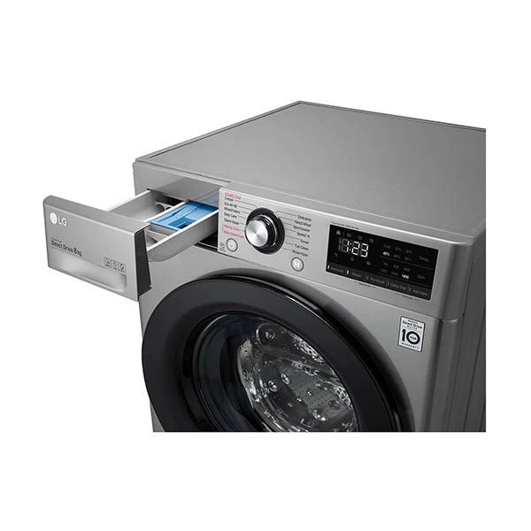 LG F4WV308S6TE Πλυντήριο Ρούχων 8kg, Ασημί | Lg| Image 4