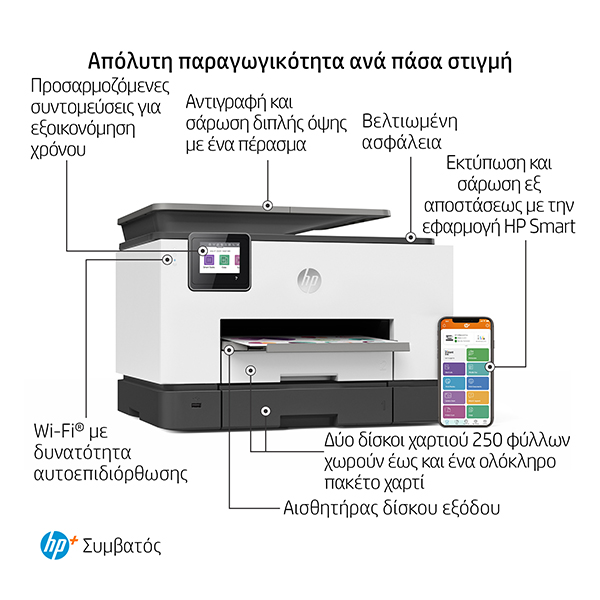 HP OfficeJet Pro 9022e All-in-One Printer, with bonus 3 months Instant Ink with HP+ | Hp| Image 3