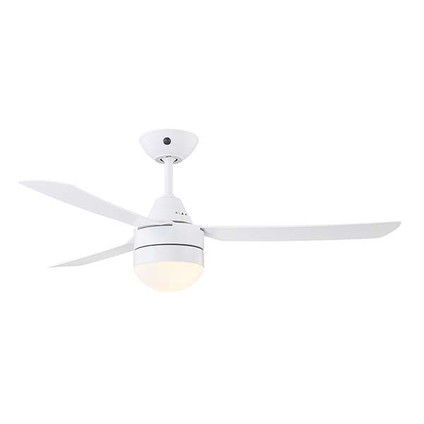 BAYSIDE 80531016 Megara Ceiling Fan With Remote Control, White | Bayside