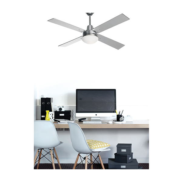 LUCCI AIR 80210334 Airfusion Quest II Ceiling Fan with Remote Control, Silver | Lucci-air| Image 2