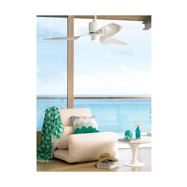 LUCCI AIR 80210528 Climate II Ceiling Fan with Remote Control, White | Lucci-air| Image 2