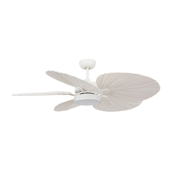 LUCCI AIR 80210654 Bali Ceiling Fan with Remote Control, White