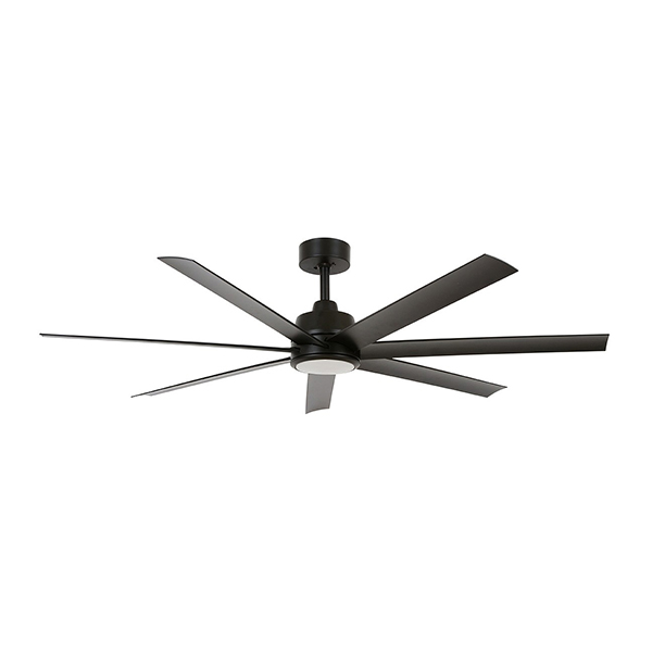 LUCCI AIR 80213183 Atlanta Ceiling Fan with Remote Control, Black