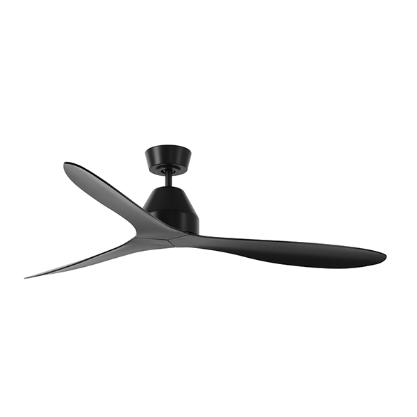 LUCCI AIR 80213041 Whitehaven Ceiling Fan with Remote Control, Black
