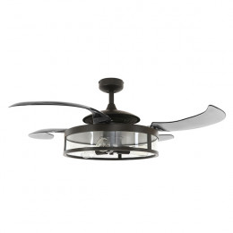 FANAWAY 80212927 Classic Antique Ceiling Fan with Remote Control, Black | Fanaway